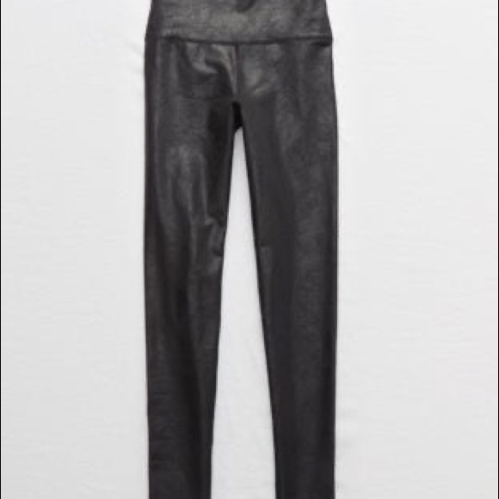 Aerie Crackle shine high waist leggings